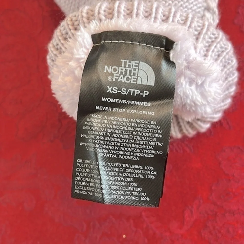 Brand New The North Face Lavender Fog City Plush Earband & Knit Mittens Fleece